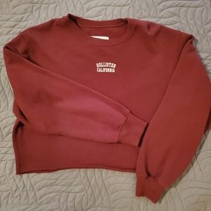 Hollister Cropped Sweatshirt Sz S Small EUC